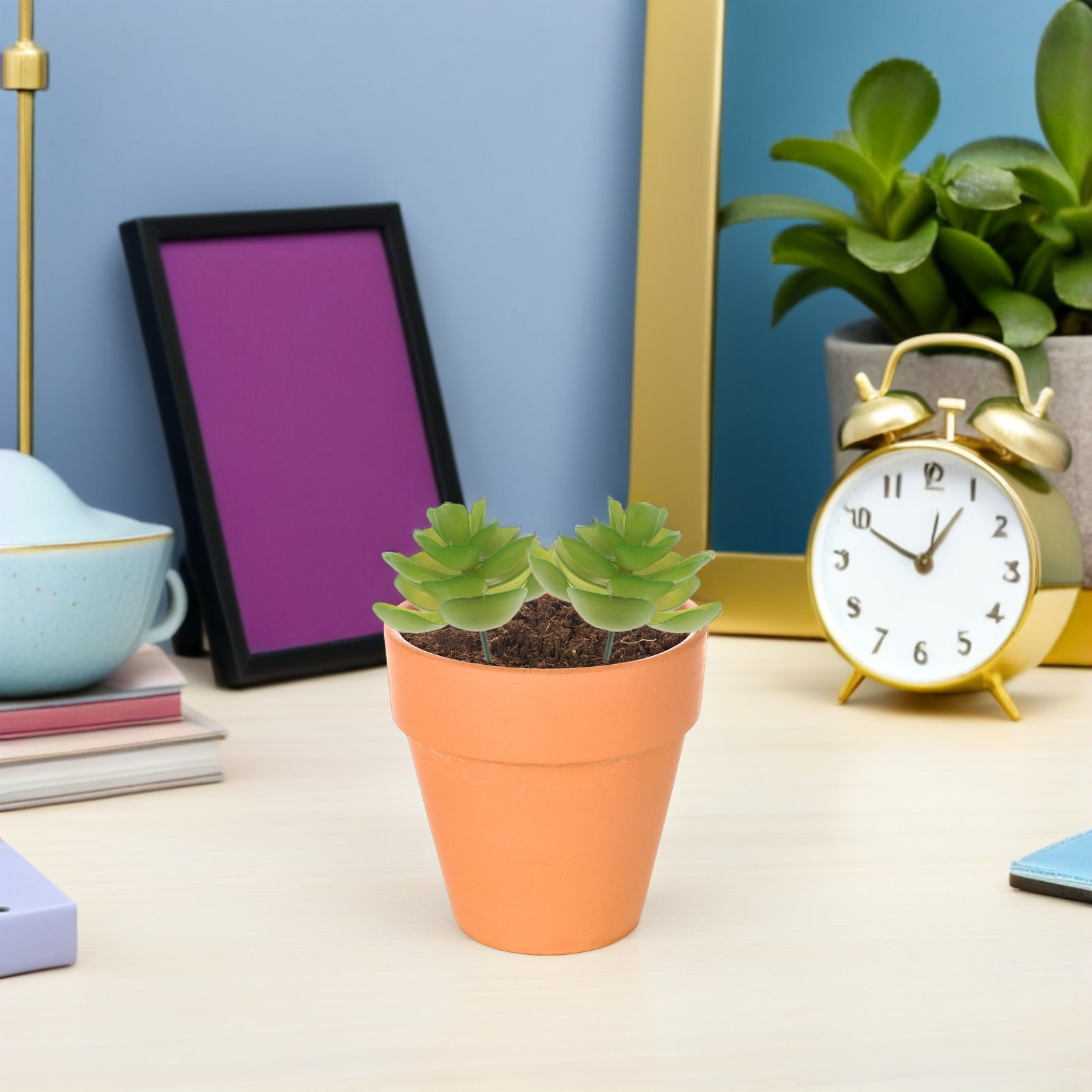 ต้นไม้ประดิษฐ์ 6 ชิ้น ต้นไม้จำ - Plant Pot Small Desk บทวิจารณ์และราคา