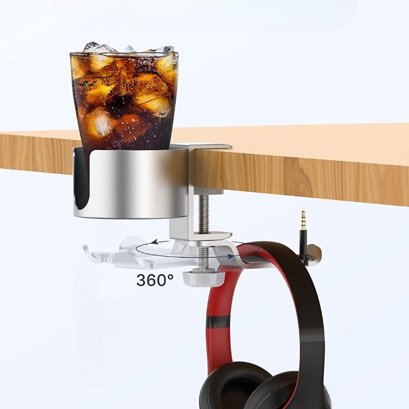 360 °   ที่วางหูฟังแบบหมุนได้พ - Desk Setup Headphones บทวิจารณ์และราคา