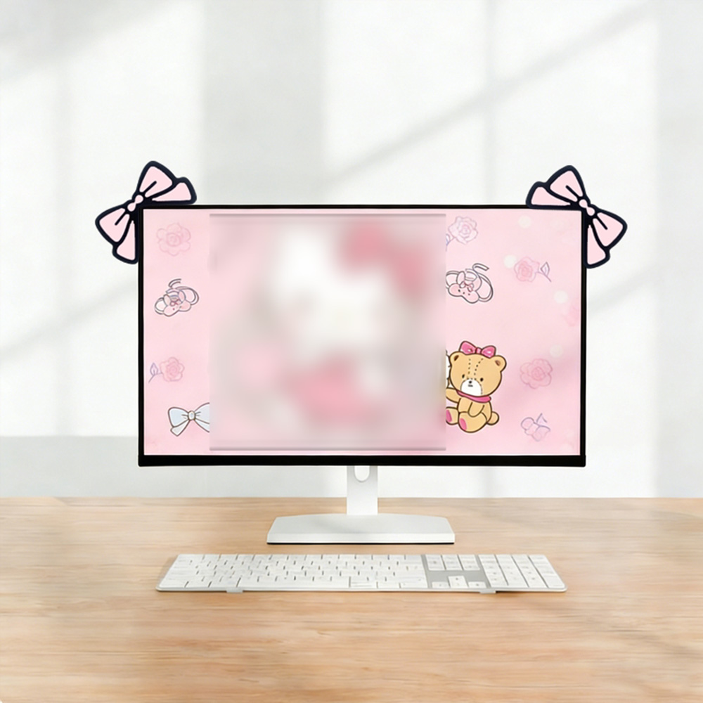 ของตกแต่งหน้าจอสีชมพูน่ารัก โบ - Desk Setup Accessories Aesthetic บทวิจารณ์และราคา
