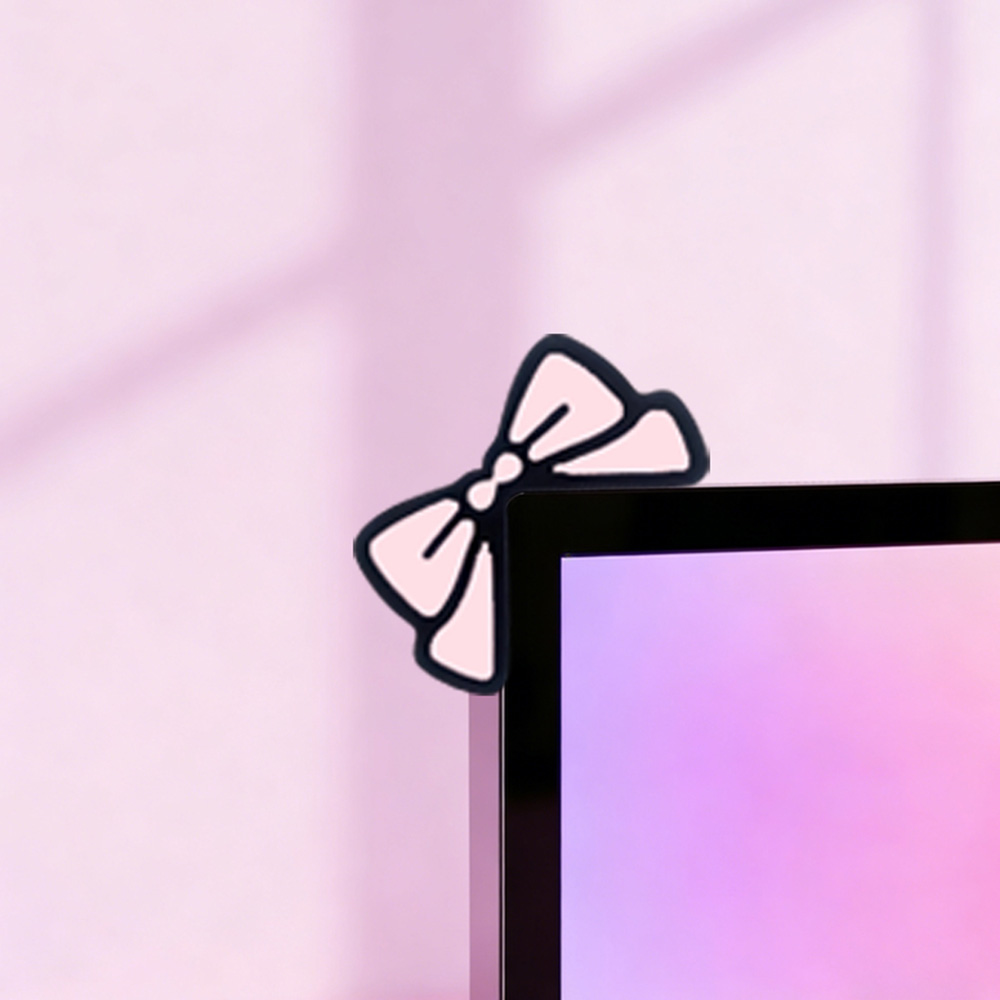 ของตกแต่งหน้าจอสีชมพูน่ารัก โบ - Desk Setup Accessories Aesthetic บทวิจารณ์และราคา