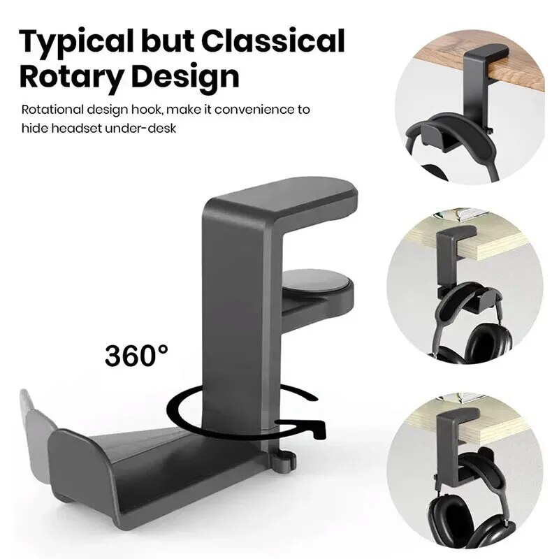 ที่วางหูฟังสำหรับเล่นเกมแบบสาก - Headphone Hook Under บทวิจารณ์และราคา