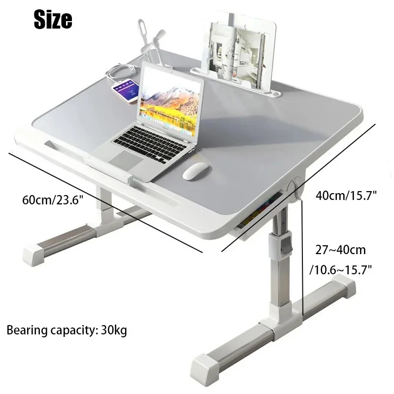 เตียงแล็ปท็อปโต๊ะถาดเตียงแล็ปท - Desk Setup Pc บทวิจารณ์และราคา