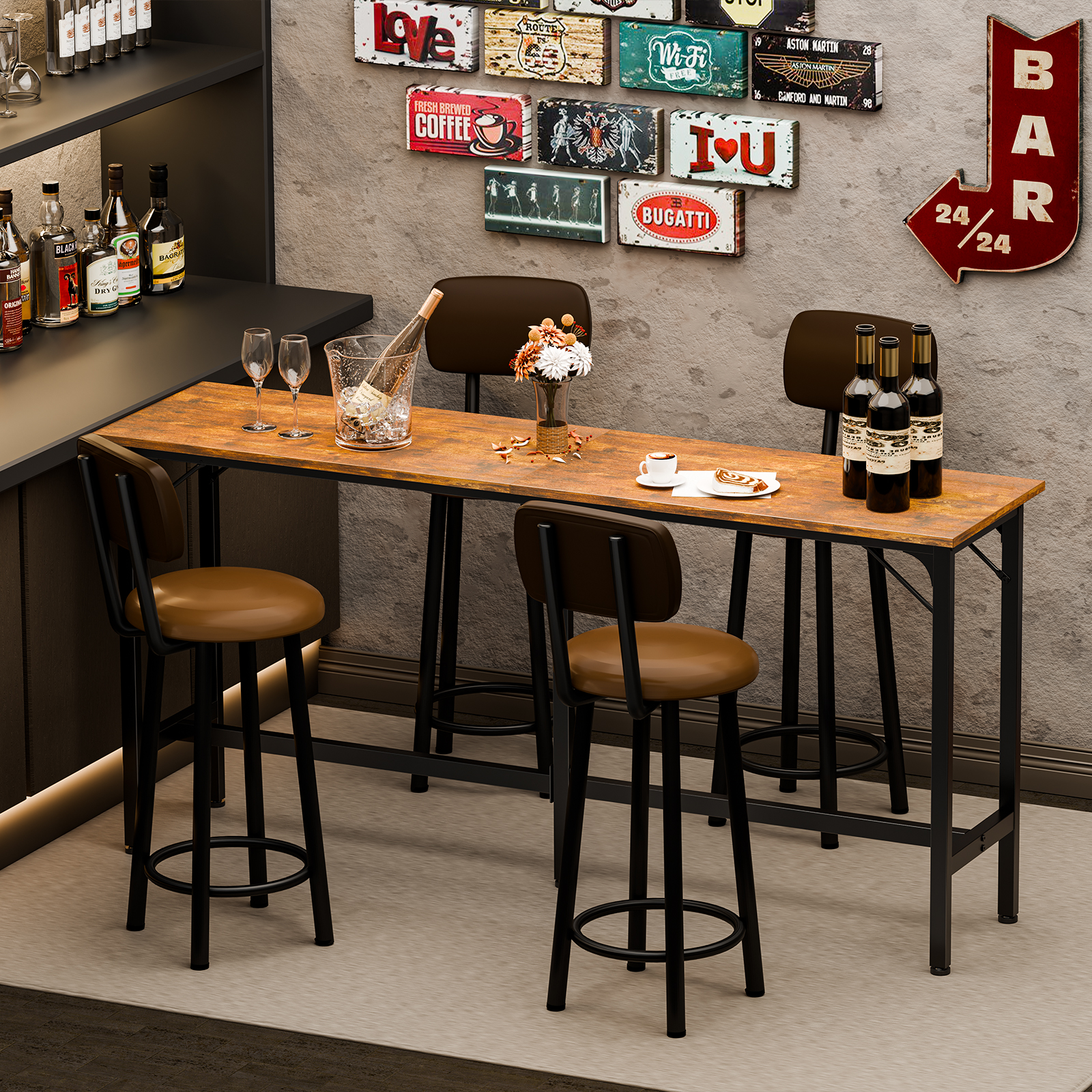 โต๊ะกาแฟทรงสี่เหลี่ยมสูง รุ่น  - Desk Setup Home บทวิจารณ์และราคา