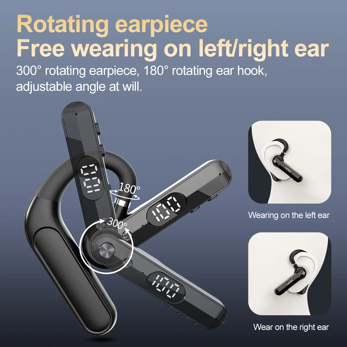 หูฟังไร้สายบลูทูธพร้อมไมโครโฟน - Headphone Hook Under บทวิจารณ์และราคา