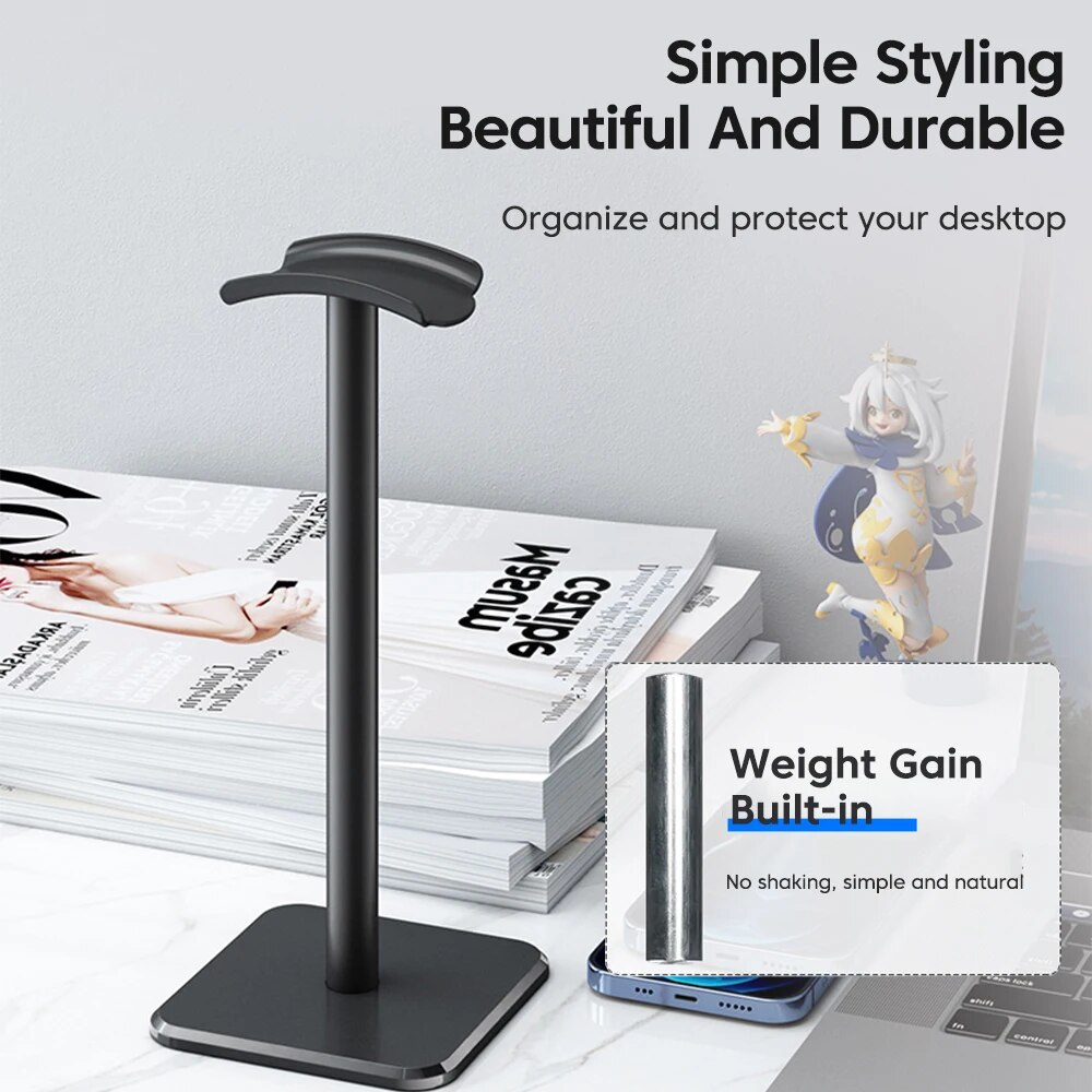 Universal ขาตั้งหูฟังอลูมิเนีย - Headphone Hook Under บทวิจารณ์และราคา