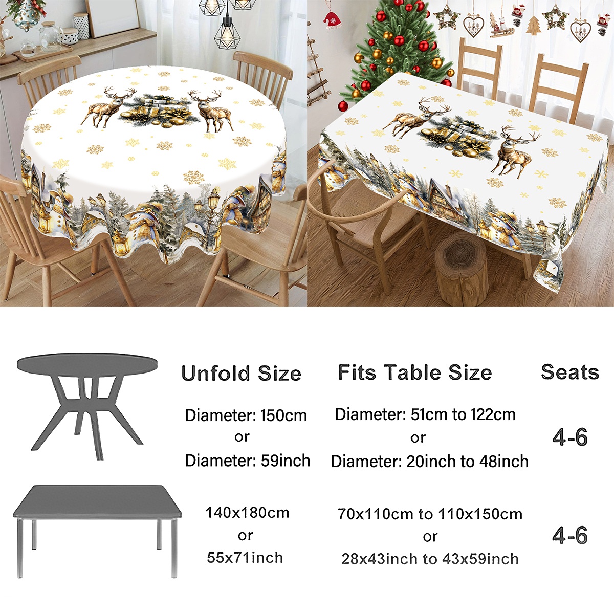 สุขสันต์วันคริสต์มาส ผ้าปูโต๊ะ - Desk Setup Design บทวิจารณ์และราคา