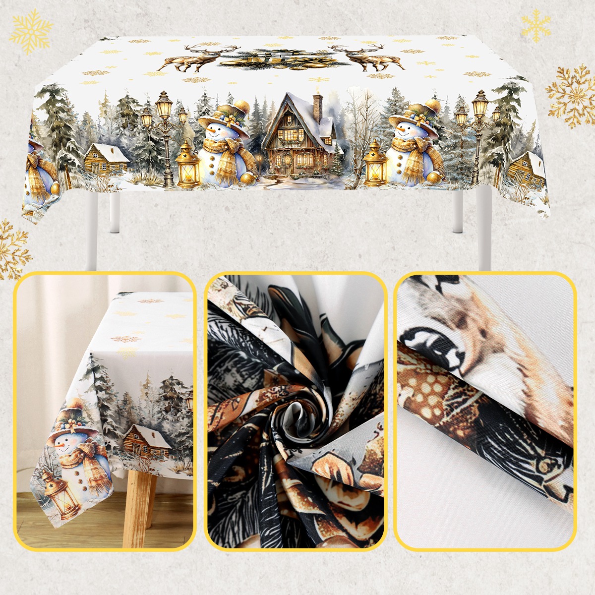 สุขสันต์วันคริสต์มาส ผ้าปูโต๊ะ - Desk Setup Design บทวิจารณ์และราคา