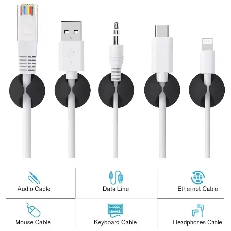 คลิปหนีบสายเคเบิลติดผนัง/โต๊ะท - Headphone Hook Under บทวิจารณ์และราคา
