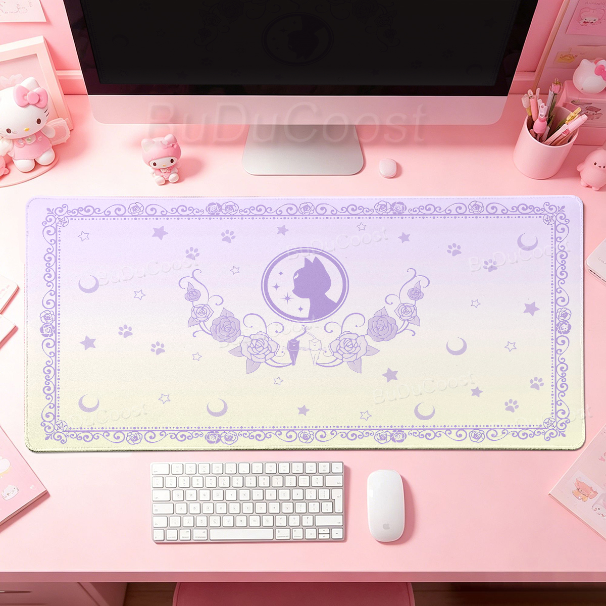 แผ่นรองเมาส์ลายการ์ตูนสาวน้อยน - Desk Setup Accessories Aesthetic บทวิจารณ์และราคา
