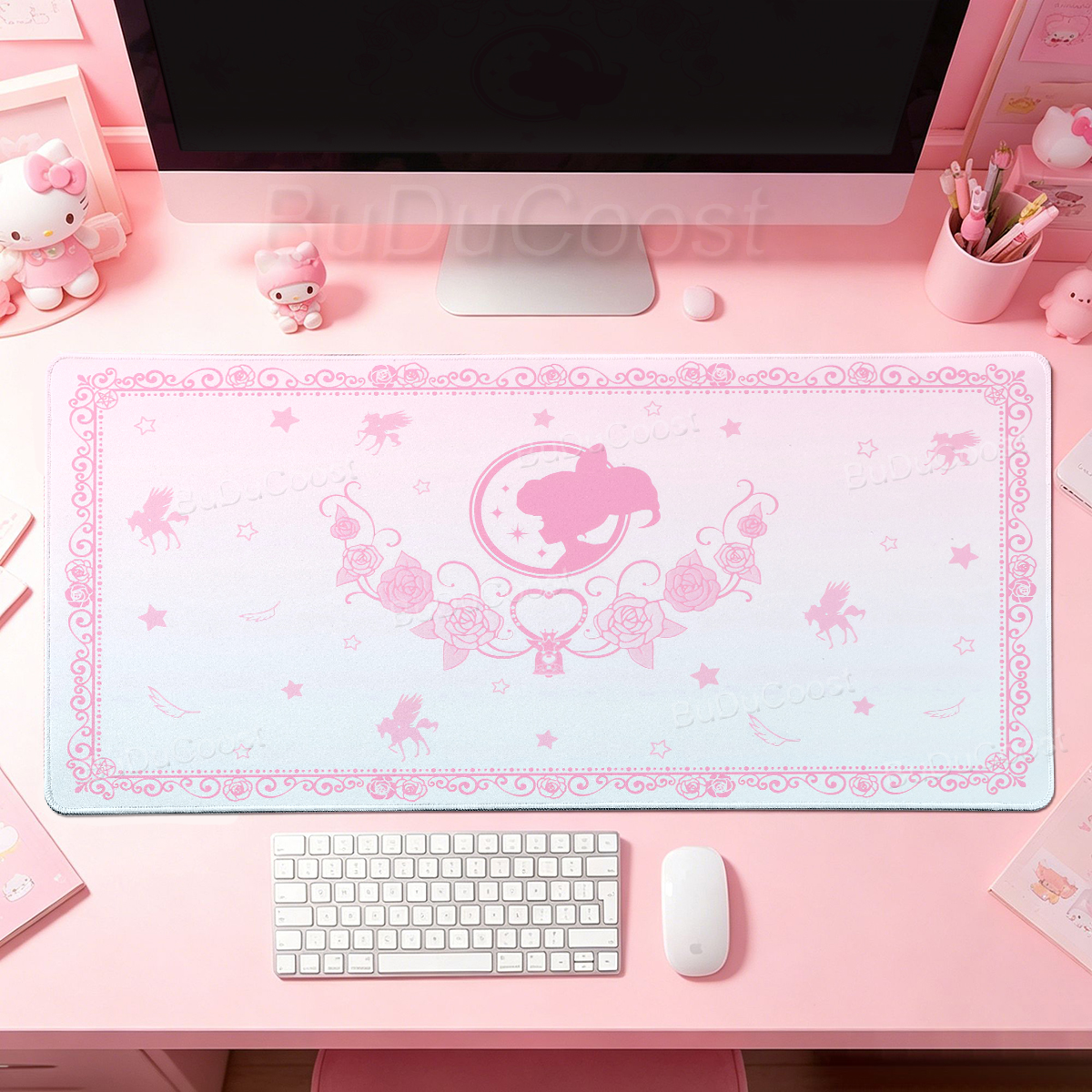แผ่นรองเมาส์ลายการ์ตูนสาวน้อยน - Desk Setup Accessories Aesthetic บทวิจารณ์และราคา