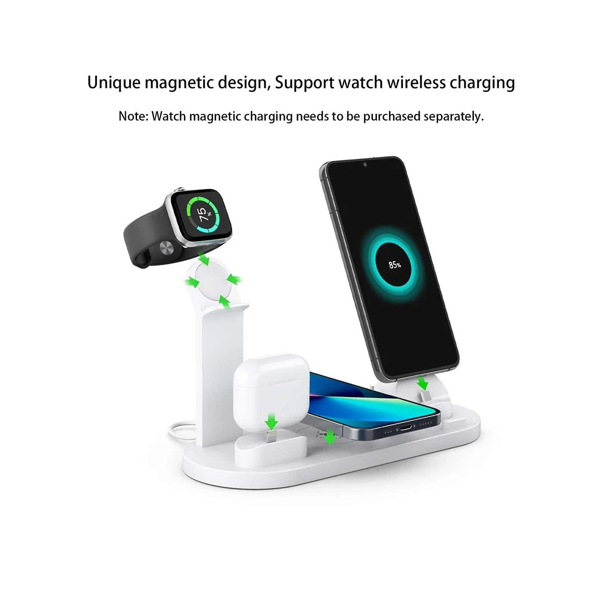 7 In 1 Wireless Charger Stand  - Desk Setup Apple บทวิจารณ์และราคา