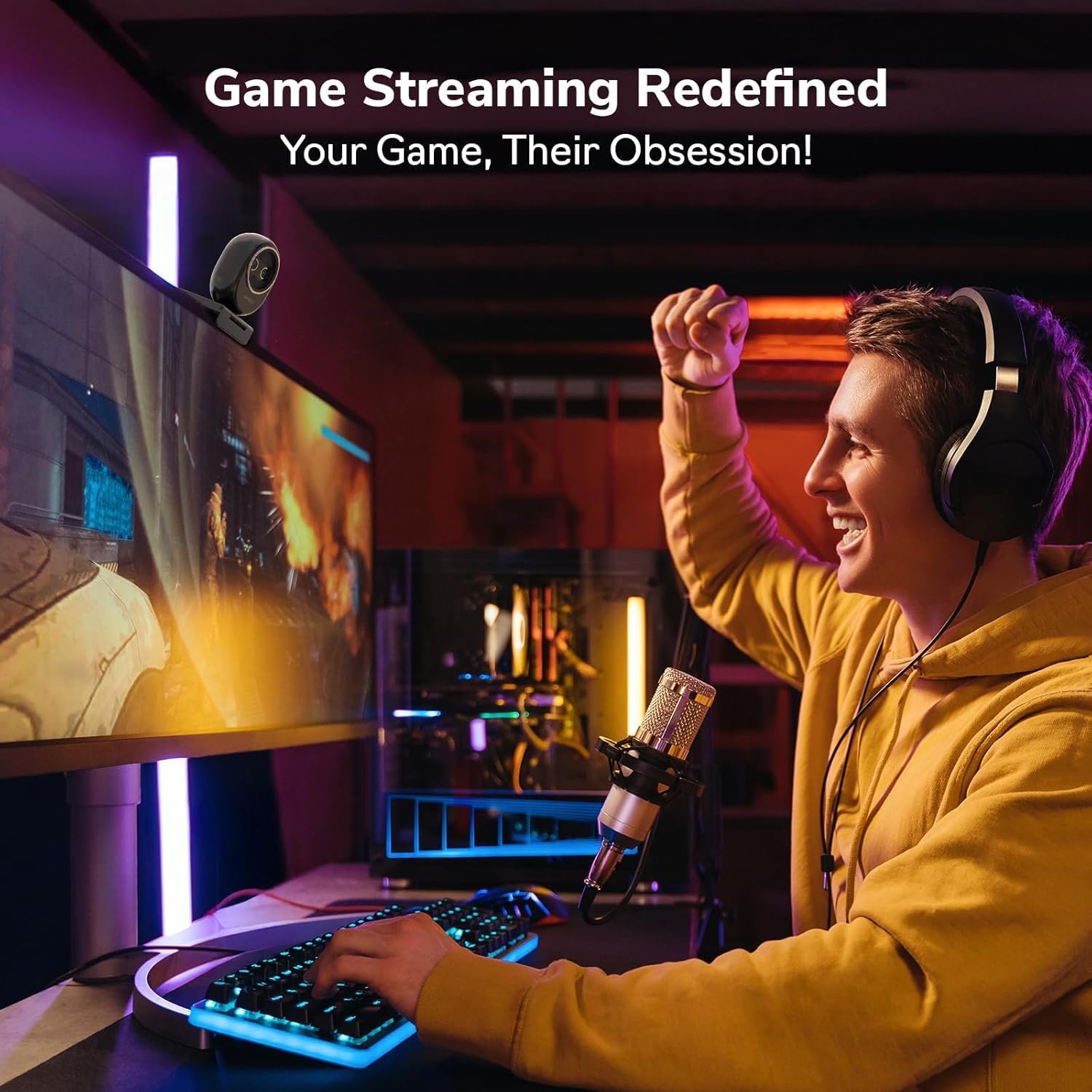 เว็บแคม 4K EMEET กล้องคู่ กล้อ - Desk Setup Streaming บทวิจารณ์และราคา