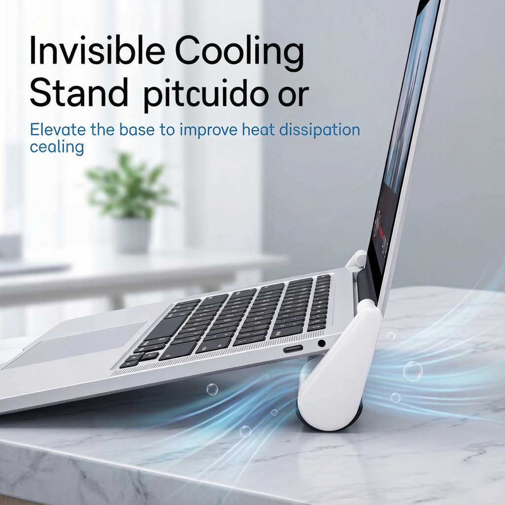 ขาตั้งแล็ปท็อปแบบพกพา พับเก็บไ - Desk Setup Macbook บทวิจารณ์และราคา